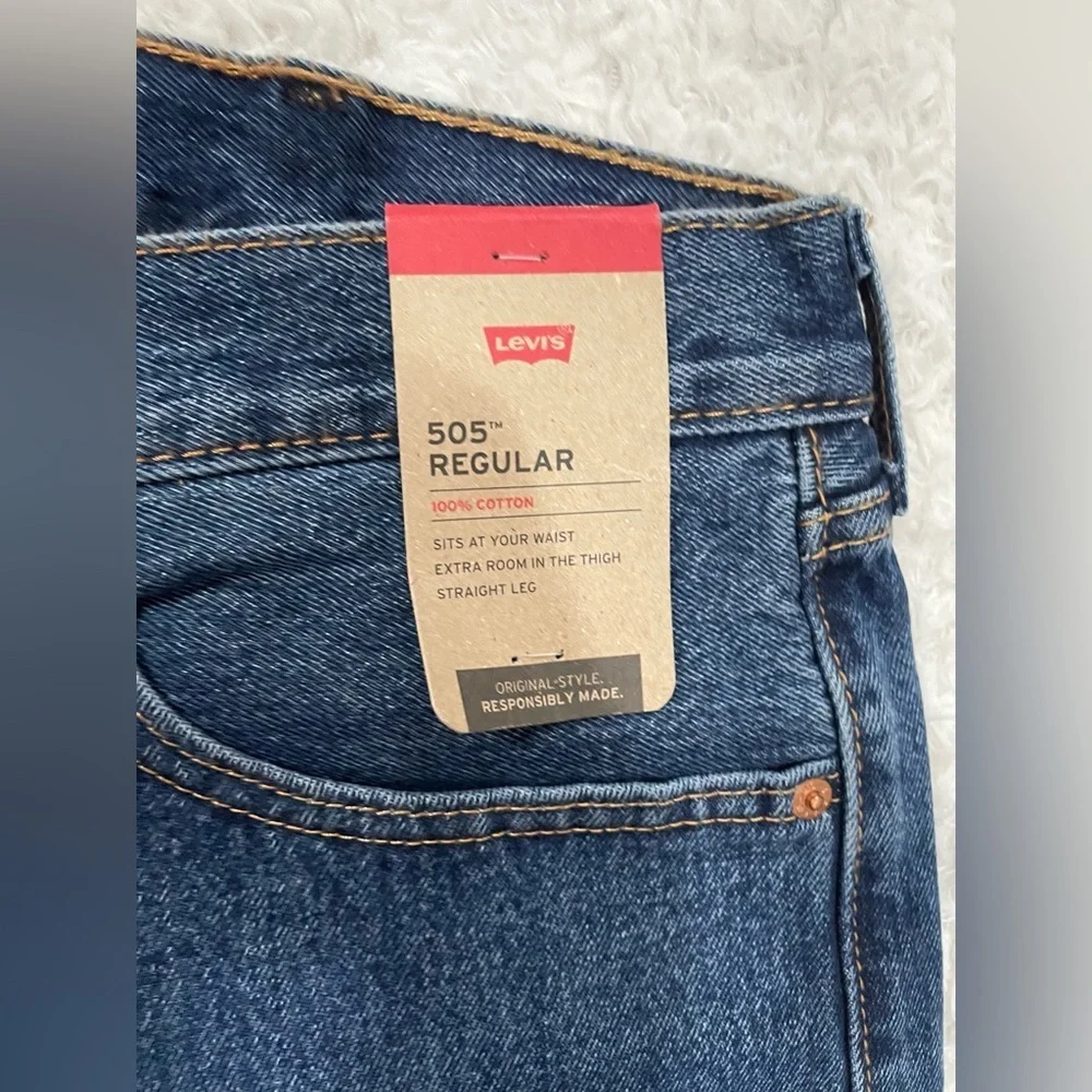 Levi's Dark Blue Straight Jeans